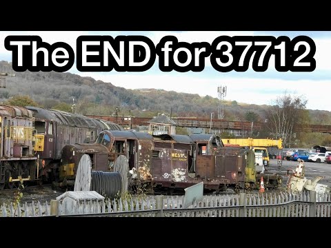 STORED Locos at CARNFORTH with 37712 being SCRAPPED, Plus NUKES, TANKS & Midland Pullman at SPEED