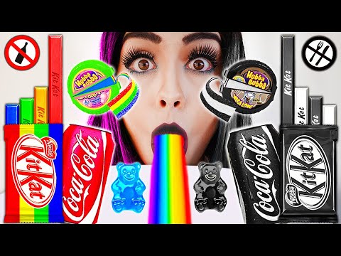 24 HORAS só COMENDO COMIDA COLORIDO e PRETO