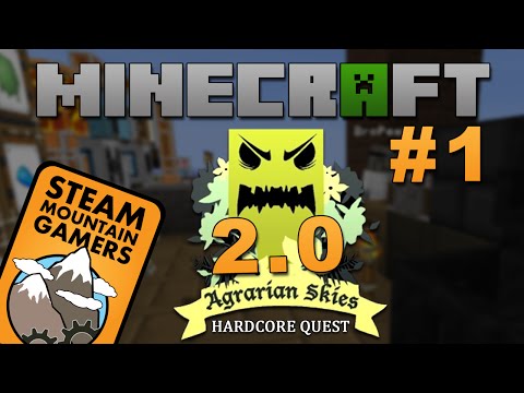 Minecraft: Agrarian Skies 2.0 - Hardcore Skyblock - Ep. 1: SPEED RUN!!