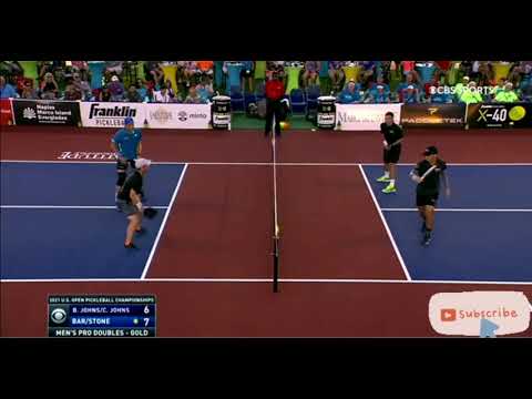 2021 U.S. OPEN PICKLEBALL CHAMPIONSHIP PRO MEN'S DOUBLES GOLD MEDAL MATCH  JOHNS/JOHNS  VS BAR/STONE