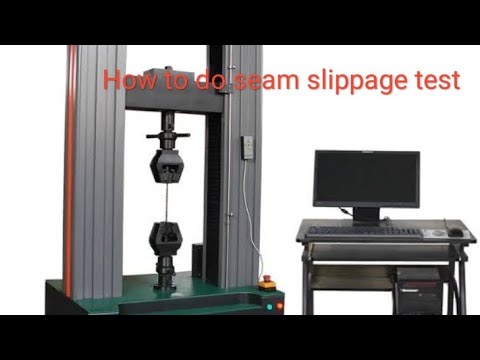 How to do seam slippage of Fabric, ISO 13936-1#viralvideo#textile