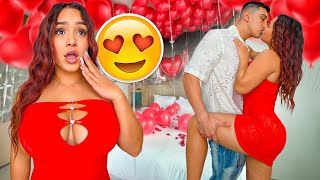 SURPRISING MY GIRLFRIEND FOR VALENTINES!! *SHE CRIED*