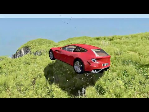 Cliff Drops with Crash Test Dummy 3 - BeamNG.Drive