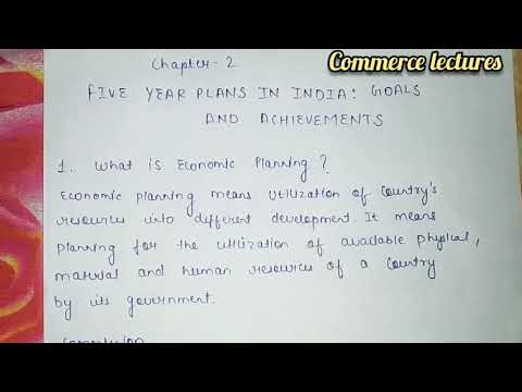 Economic planning need for economic planning five year plans in india indian economy