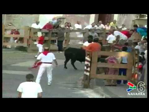 CRÓNICA MUERTO ENCIERRO LODOSA- 3 AGOSTO 2011- CANAL 6 NAVARRA