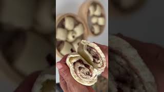 做红枣豆沙馒头, 摘要版: Making Red Bean Paste & Jujube Filling Steamed Buns. #shorts, full version see channel