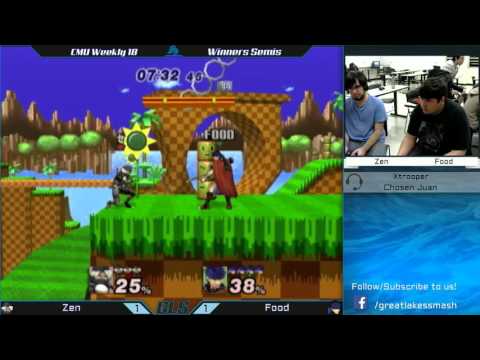 CMU Weekly 18 Winners Semis - Zen (Squirtle/Sheik) vs. Food (Ike)