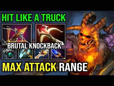 MAX RANGE ATTACK Brutal Knockback Ballista Clinkz 115K Damage with Insane Overpower LEVEL 30 Dota 2