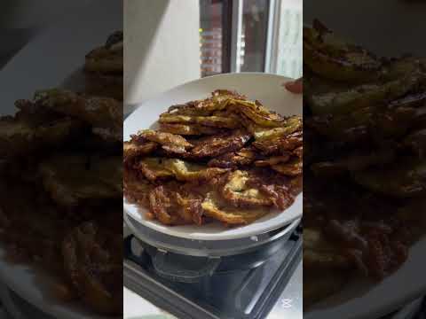 Cómo preparar berenjena en coco. Torrejas de berenjena en salsa de coco. Berenjena en salsa de coco