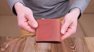 Місткий шкіряний чоловічий гаманець з монетницею Серце Grande Pelle 16743 світло-коричневий