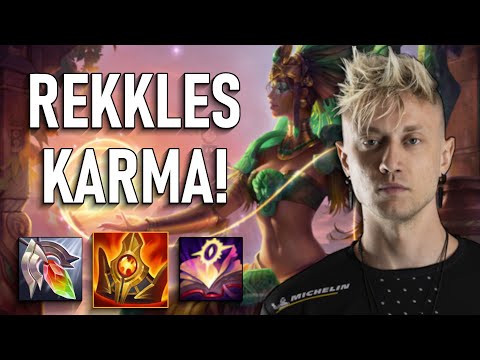 REKKLES GRINDING SUPPORT?! FNC Rekkles Karma Support vs. Nami - EUW CHALLENGER GAMEPLAY Patch 13.3