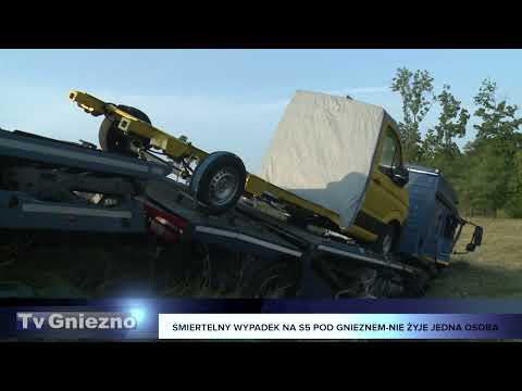 Śmiertelny wypadek na drodze S5 pod Gnieznem-nie żyje jedna osoba