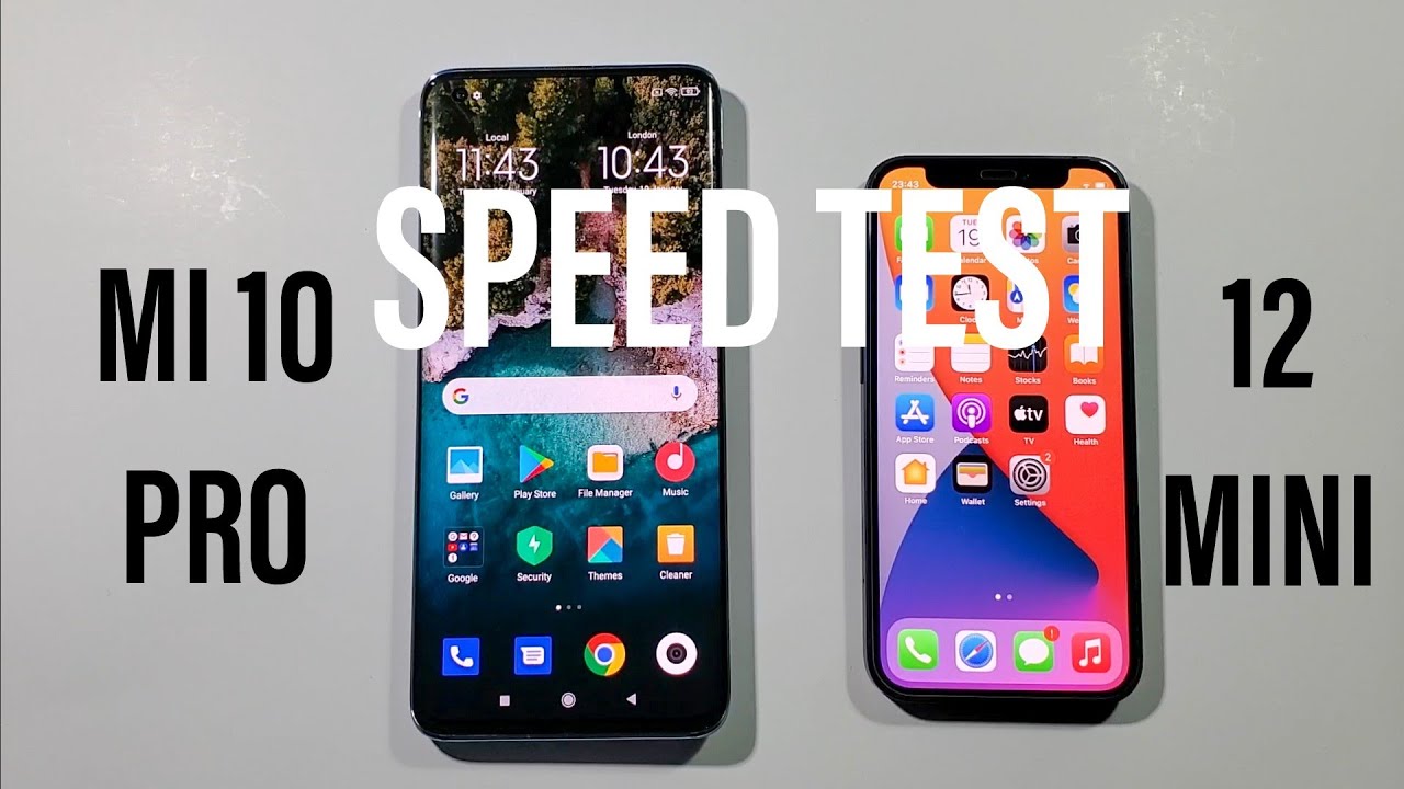 Iphone 12 Mini vs Mi 10 Pro Comparison Speed Test