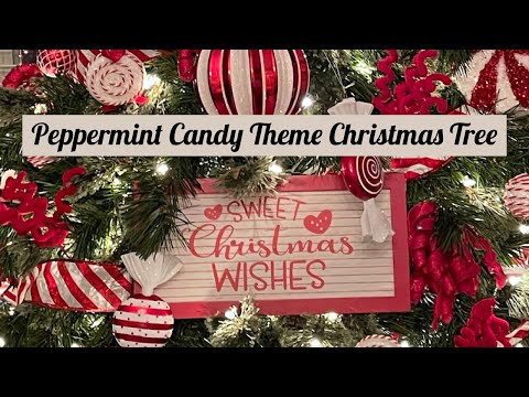 Peppermint Candy Theme Christmas Tree 2020