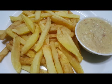 French Fries and Cheese Sauce , How to Make Crispy French Fries Recipe, Homemade Crispy Fries Recipe