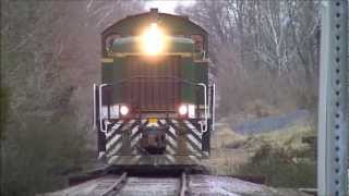 preview picture of video 'East Tennessee Railway at Johnson City Chemical CO. 1/9/13'