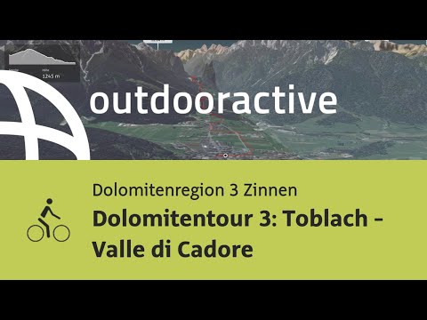 Radtour in der Dolomitenregion 3 Zinnen: Dolomitentour 3: Toblach - Valle di Cadore