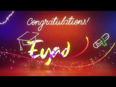 Eyad | Happy Graduation Song | Happy Graduation To You | Happy Graduation
