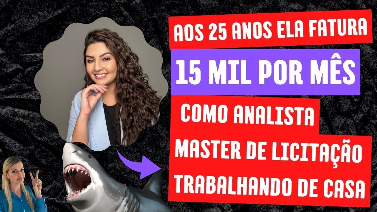 Aos 25 anos ela fatura 15 mil por mês como Analista Master de Licitação trabalhando de casa