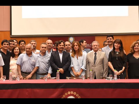 Sáenz encabezó la presentación del operativo de entrega de las Tarjetas Alimentar