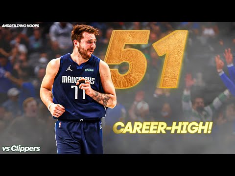 Luka Doncic CAREER-HIGH 51 POINTS vs Clippers! ● Full Highlights ● 10.02.22 ● 1080P 60 FPS