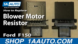 How To Replace Blower Motor Resistor 04-10 Ford F-150