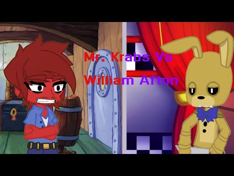Mr. Krabs vs William Afton | Gacha Life 2 Version |