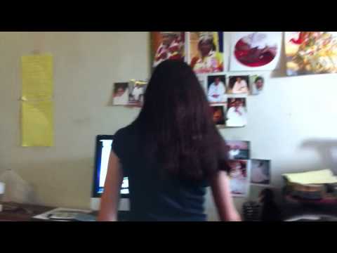 a crazy woman at my computer