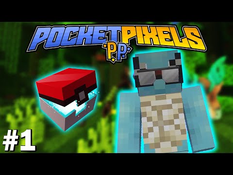 Minecraft Noob Starts His Pixelmon Journey! Pocket Pixels Yellow - Episode #1