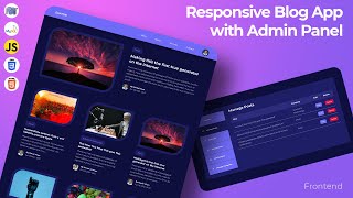 Download the video "Responsive Blog App/Website with Admin Panel Tutorial - Full CRUD Blog App PHP & MySQL Project"