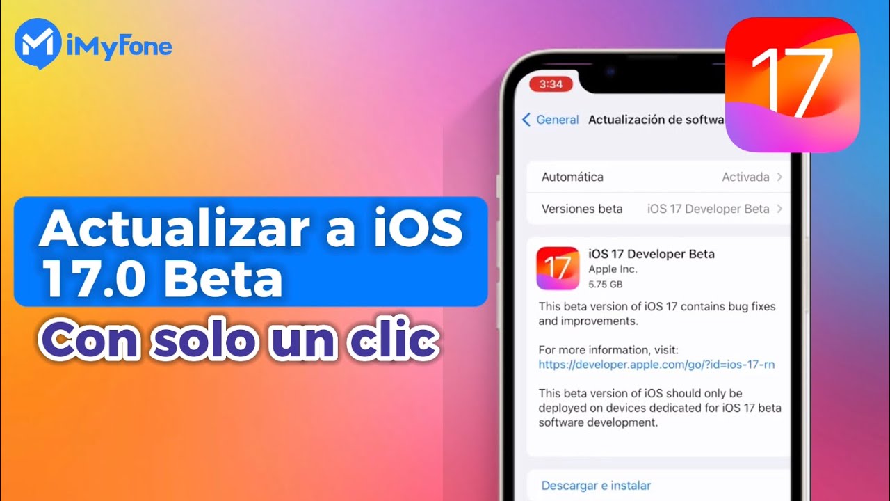 actualizar a iOS 17 con 1 clic