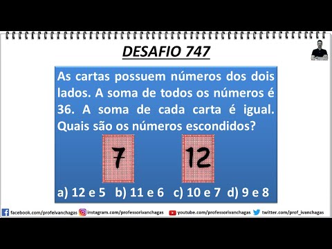 DESAFIO 747 - QUAIS SÃO OS NÚMEROS ESCONDIDOS?
