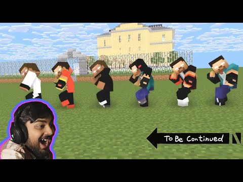FUNNY DANCE with ALL HEROBRINE BROTHERS - MINECRAFT ANIMATION - MUTAHAR laugh