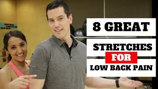 8 Great Stretches For Low Back Pain Tutorial !!!