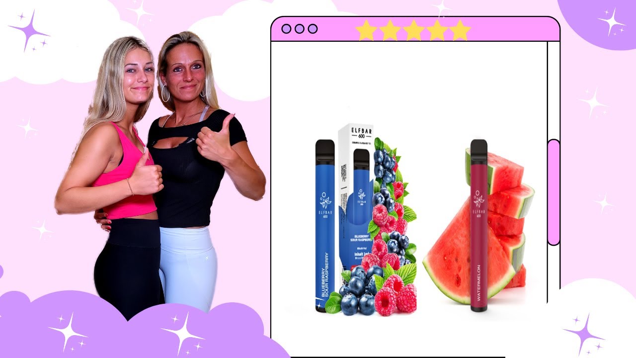 Watch video Su und Mimi testen für euch: Elfbar Blueberry sour Raspberry und Watermelon Now Su und Mimi testen für euch: Elfbar Blueberry sour Raspberry und Watermelon