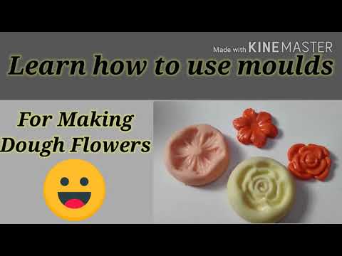 Learn how to use moulds for making flowers from dough