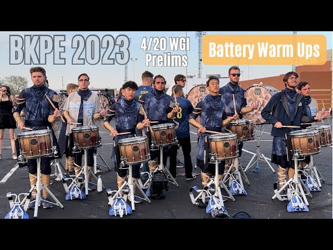 Blue Knights Percussion Ensemble - Battery Warm Ups - 4/20 WGI Prelims