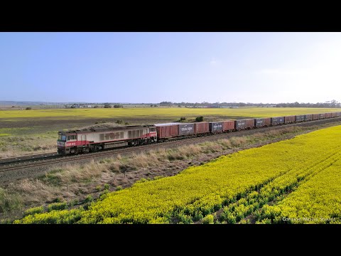 7922V SCT / SBR Dooen To Melbourne Intermodal Container Train With CSR011 (26/9/2023) - PoathTV