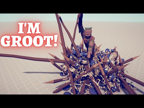 MARVEL GROOT vs EVERY UNIT - Totally Accurate Battle Simulator TABS