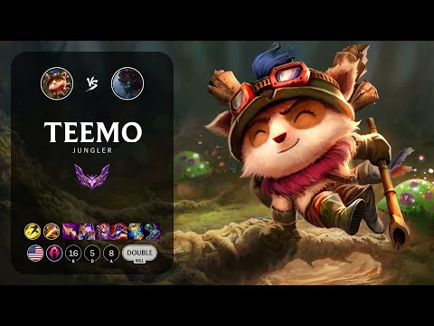 Teemo Jungle vs Maokai - NA Master Patch 12.22