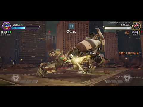 HIPER PRIME Wheeljack (r5 forge 100 Skill 86 ) vs Mixmaster am level 100