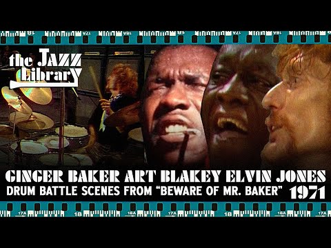 GINGER BAKER Drum Battles ART BLAKEY ELVIN JONES & PHIL SEAMEN | THE JAZZ LIBRARY