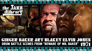GINGER BAKER Drum Battles ART BLAKEY ELVIN JONES &amp; PHIL SEAMEN | THE JAZZ LIBRARY