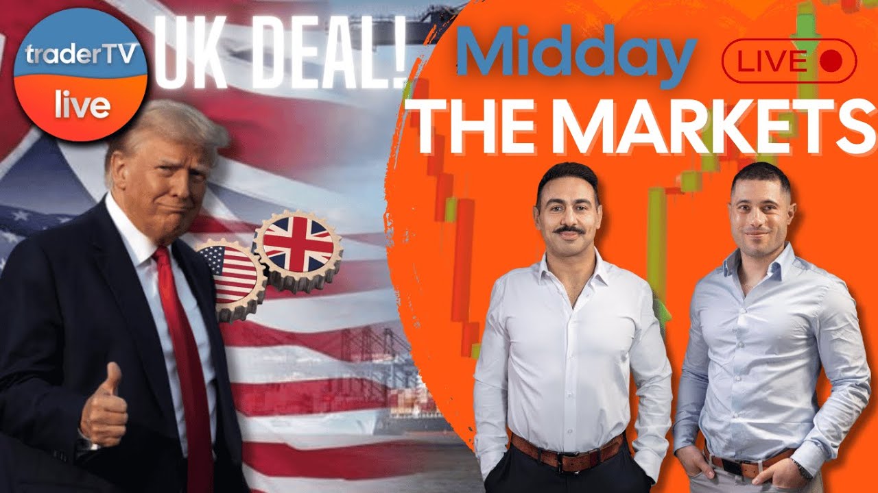 Trump-UK Deal + Nvidia, AMD, Intel Rally 🚀 Chip Ban Scrapped | May 8 LIVE Trading