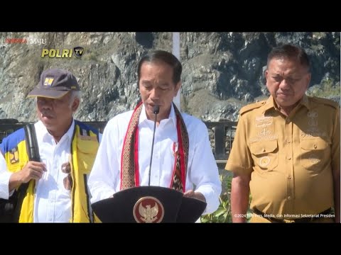 PRESIDEN RESMIKAN BENDUNGAN LOLAK DI SULUT