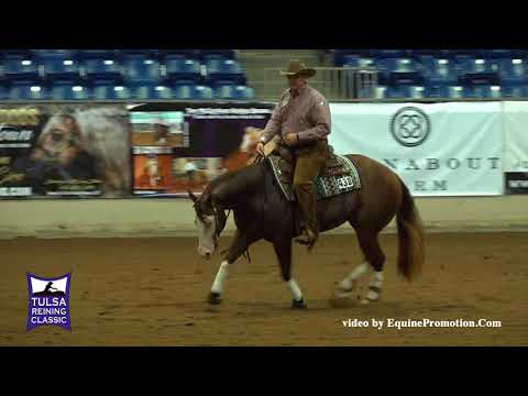 Lil Rene Gun ridden by Sam Schaffhauser  - 2018 Tulsa Reining Classic (Open Derby)