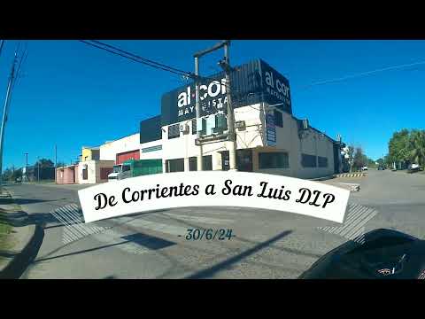 DE CORRIENTES A SAN LUIS DEL PALMAR EN TIEMPO REAL