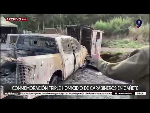 Conmemoración por el triple homicidios de carabineros en Cañete