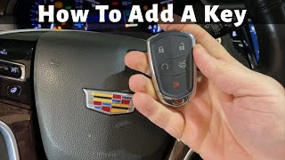 2013 - 2016 Cadillac XTS How To Program A Remote Key Fob - How To Add Smart Keys