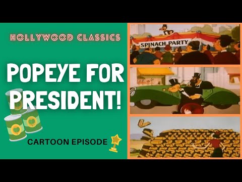Popeye for President (1956) | FULL EPISODE 219 | Cartoon TV Classics
